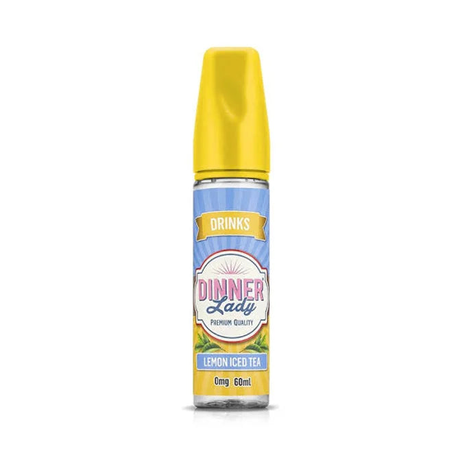 DINNER LADY E-LIQUID 60ML - Premium Vape Juice in Lemon Iced Tea flavor from the Drinks range, offering a citrusy and refreshing vape.
