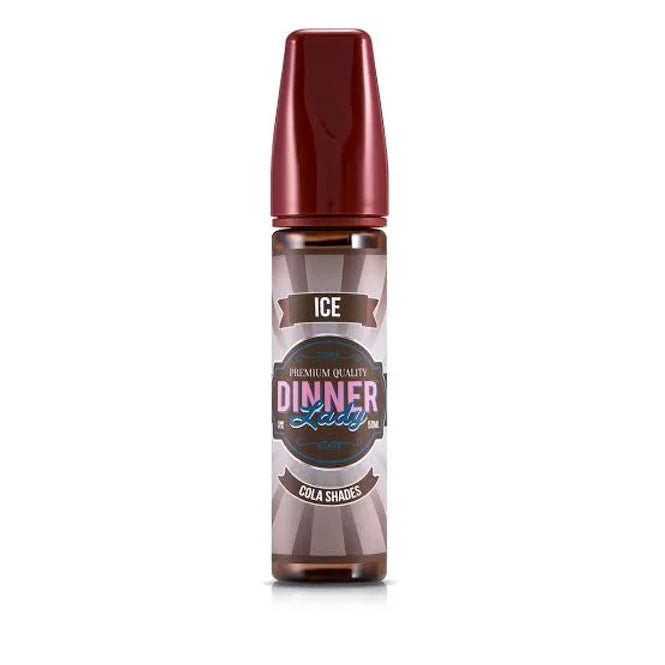 DINNER LADY E-LIQUID 60ML - Premium Vape Juice in Cola Shades ICE flavor, a fizzy cola-inspired vape with a cooling menthol finish.