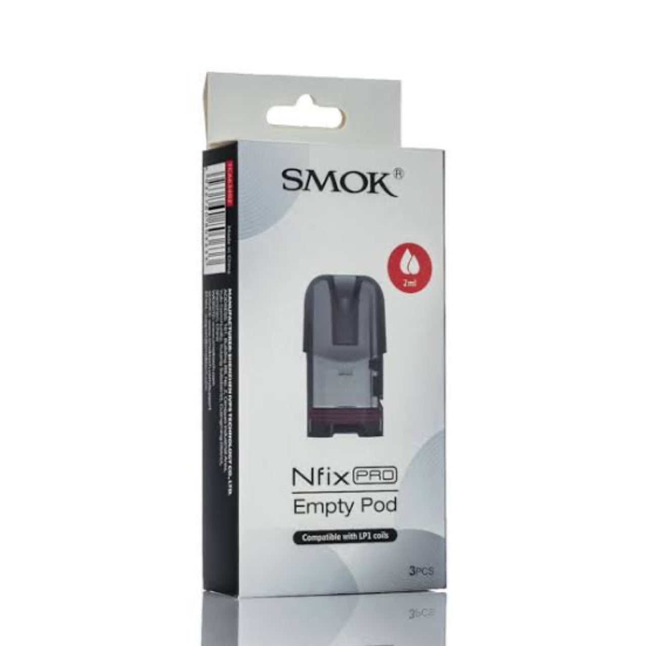SMOK Nfix Pro Cartridges 2ml - Replacement Pods 3pcs retail box for LP1 coils, ideal for MTL vaping with SMOK Nfix Pro 25W Pod System.