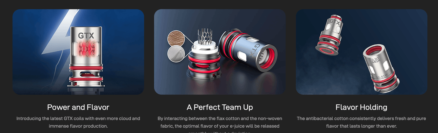 Vaporesso PLATFORM GTX COILS India Pune Karnataka Maharashtra, compatible mesh coils for MTL and DTL vaping, original replacement coils.
