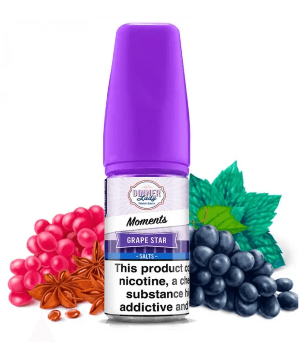 Dinner Lady Salts 50 MG Fruit Splash Ice nic salt e-liquid with red cap, premium UK-made vape juice for a smooth and icy vaping experience.