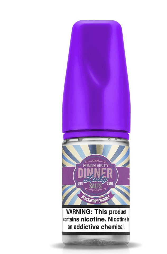 Dinner Lady Salts 50 MG Fruit Splash Ice nic salt e-liquid with red cap, premium UK-made vape juice for a smooth and icy vaping experience.