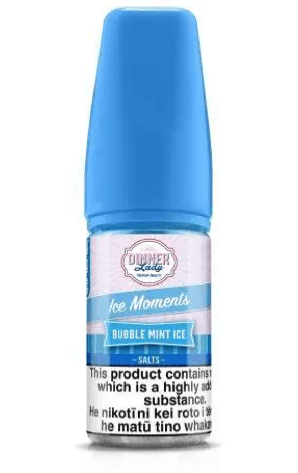 Dinner Lady Salts 50 MG Fruit Splash Ice nic salt e-liquid with red cap, premium UK-made vape juice for a smooth and icy vaping experience.