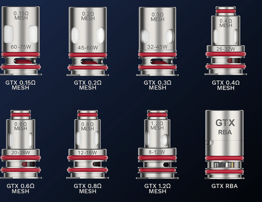 Vaporesso PLATFORM GTX COILS India Pune Karnataka Maharashtra, compatible mesh coils for MTL and DTL vaping, original replacement coils.
