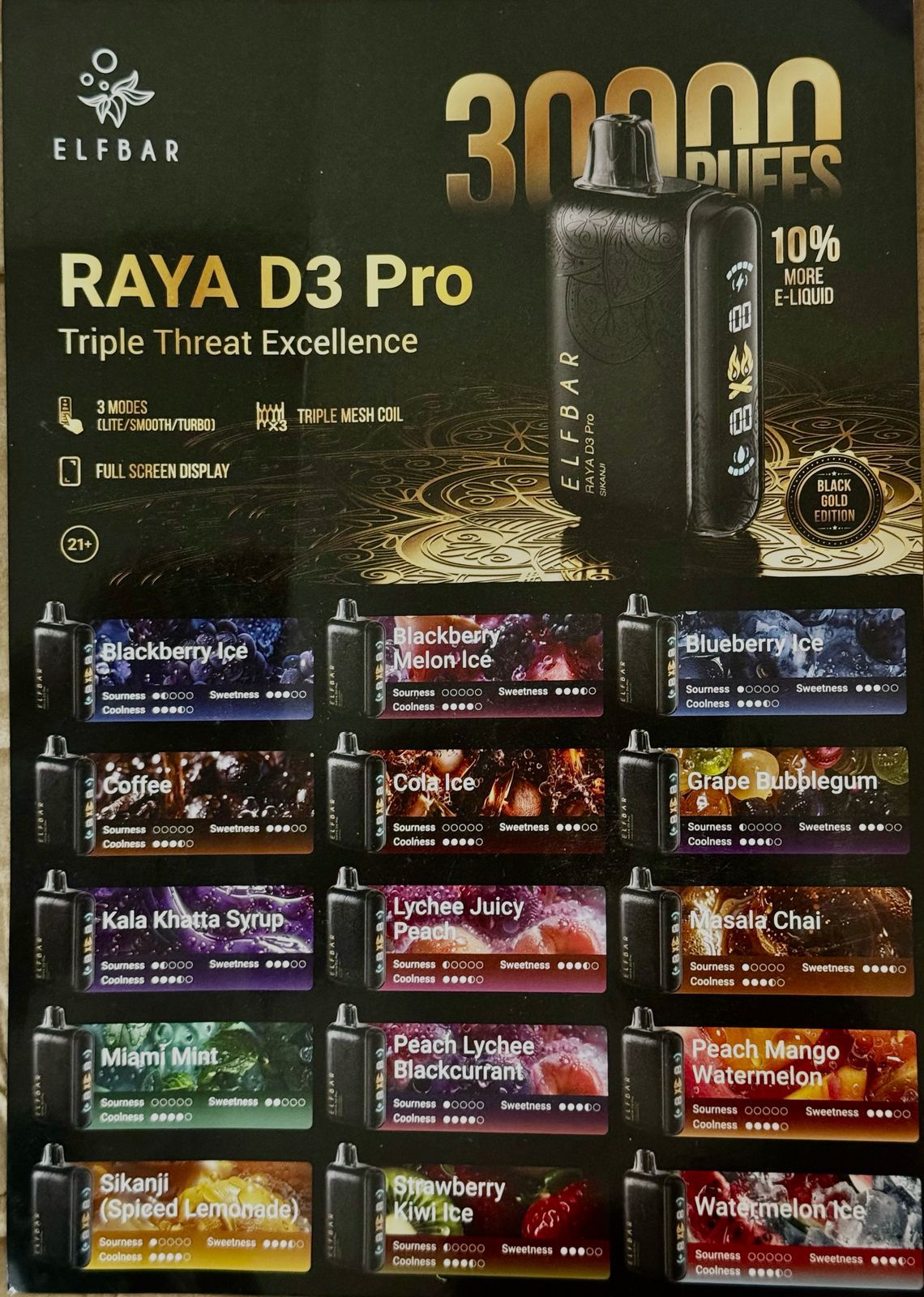 ELFBAR RAYA D3 Pro - 50MG