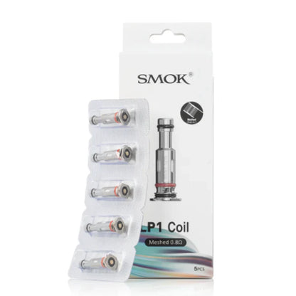 SMOK LP1 Coil Meshed 0.8ohm 5-pack for enhanced flavor and vapor, designed for smooth MTL vaping with easy installation in SMOK devices.