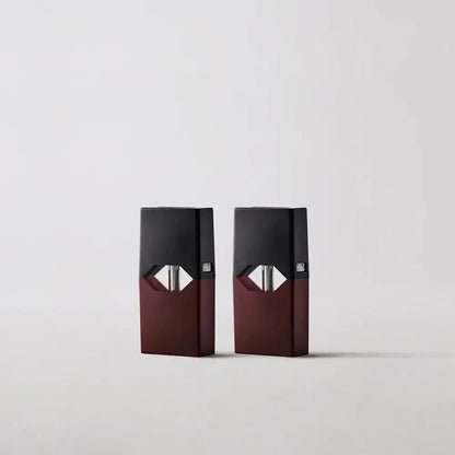 Two JUUL Virginia Tobacco Pods 5% displayed side by side, emphasizing compact design and bold tobacco flavor with 5% nicotine content.