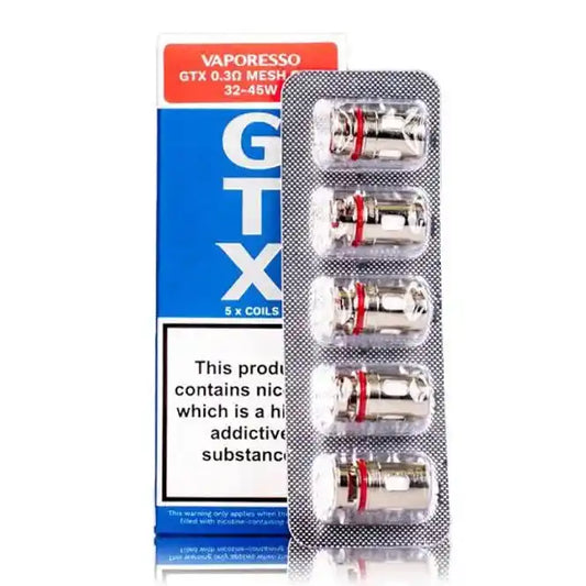Vaporesso GTX (COILS PACK) - Vaporesso GTX Coils in blister pack with box, ideal for enhanced flavor and long-lasting vaping performance.