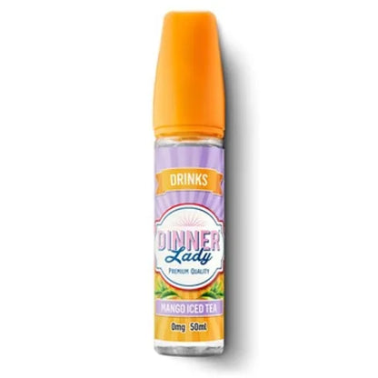 DINNER LADY E-LIQUID 60ML - Premium Vape Juice in Mango Iced Tea flavor from the Drinks range, blending tropical mango with iced tea.