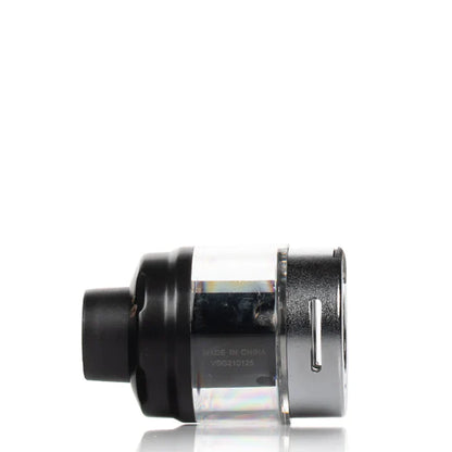Side profile of Vaporesso SWAG PX80 Replacement Pod with visible fill line and GTX coil slot, 4mL e-liquid capacity.