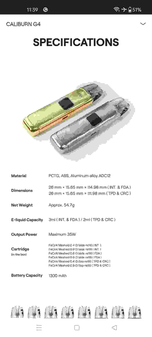 Caliburn G4